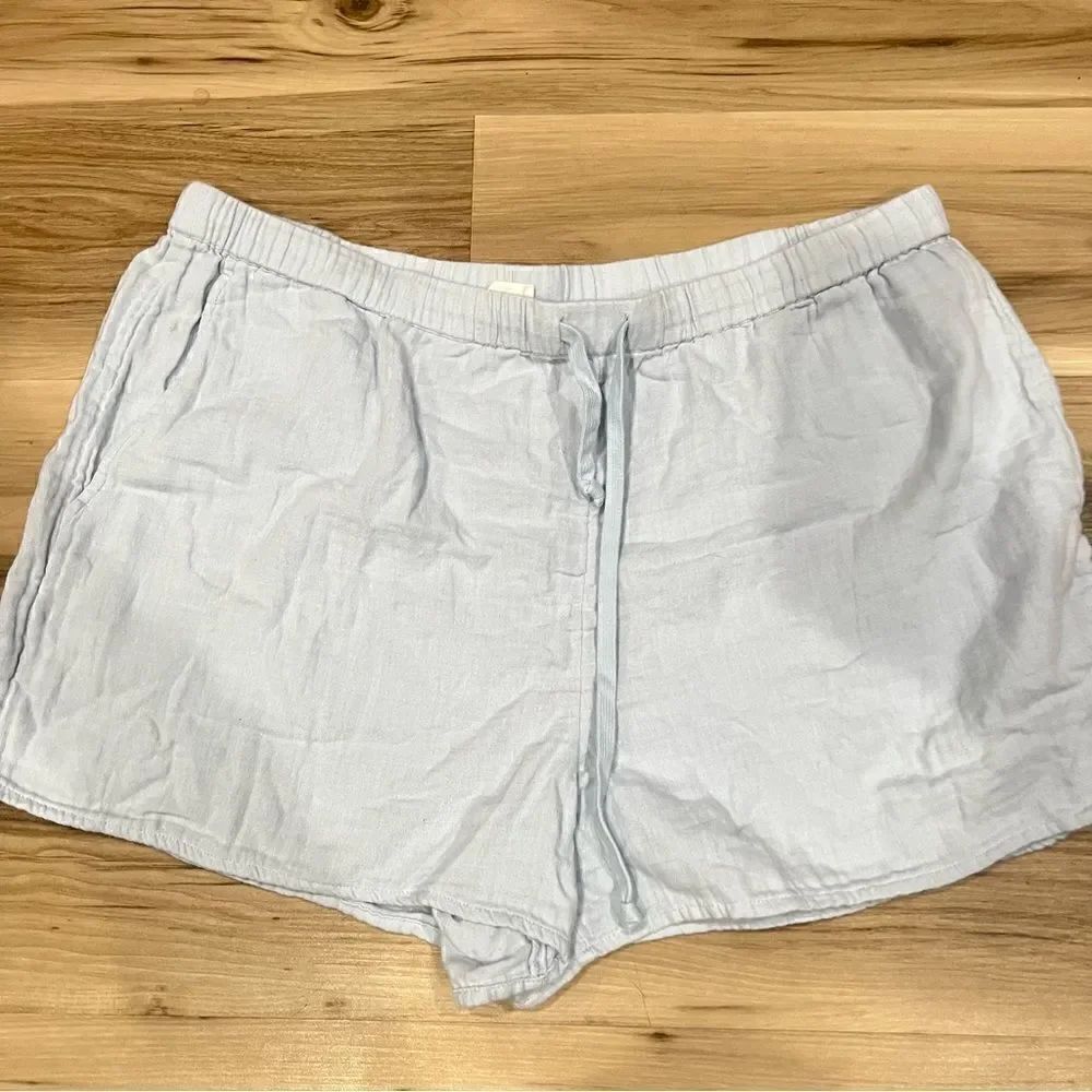 Aritizia Wilfred Free Light Blue Cotton Shorts Women’s XL